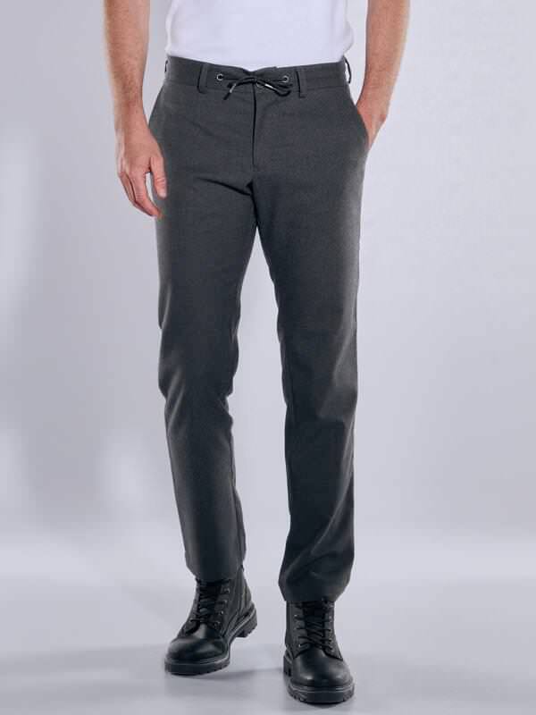 engbers Herren Chino regular Grau uni von engbers
