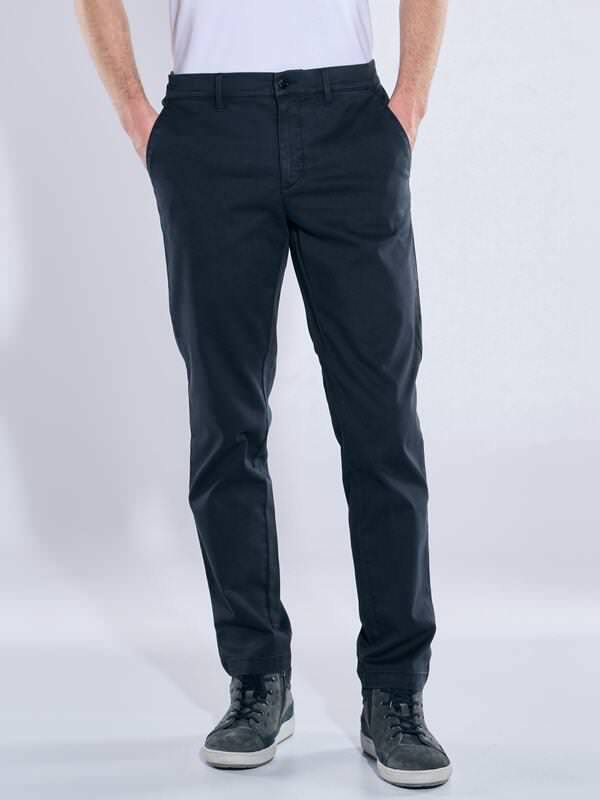 engbers Herren Chino regular Blau uni von engbers