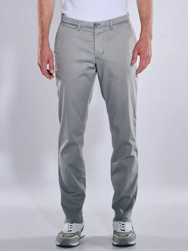engbers Herren Chino regular grau gemustert von engbers
