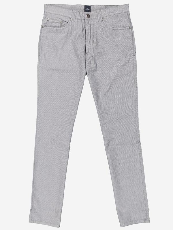 engbers Herren Chino regular grau straight uni von engbers