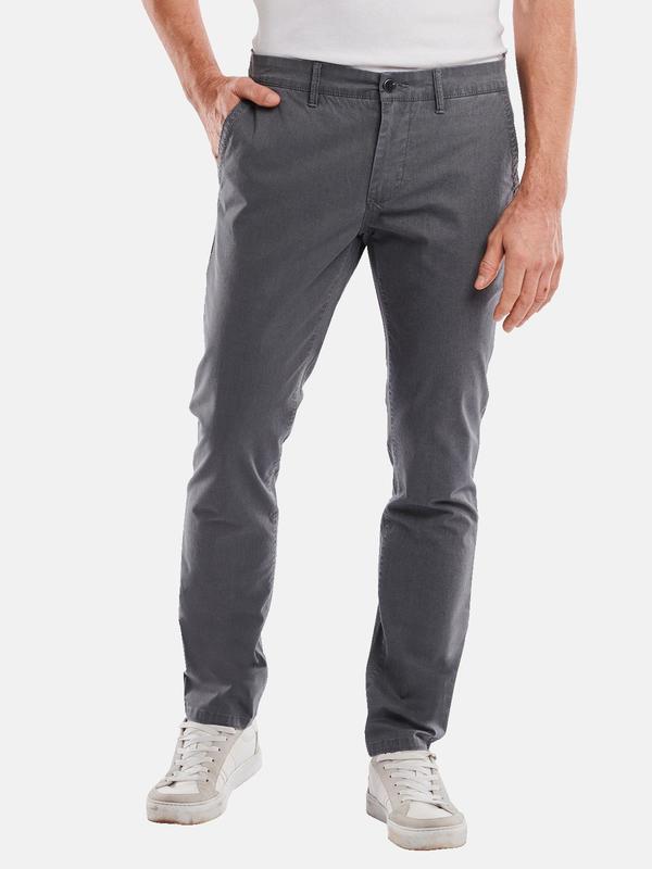 engbers Herren Chino regular grau uni von engbers