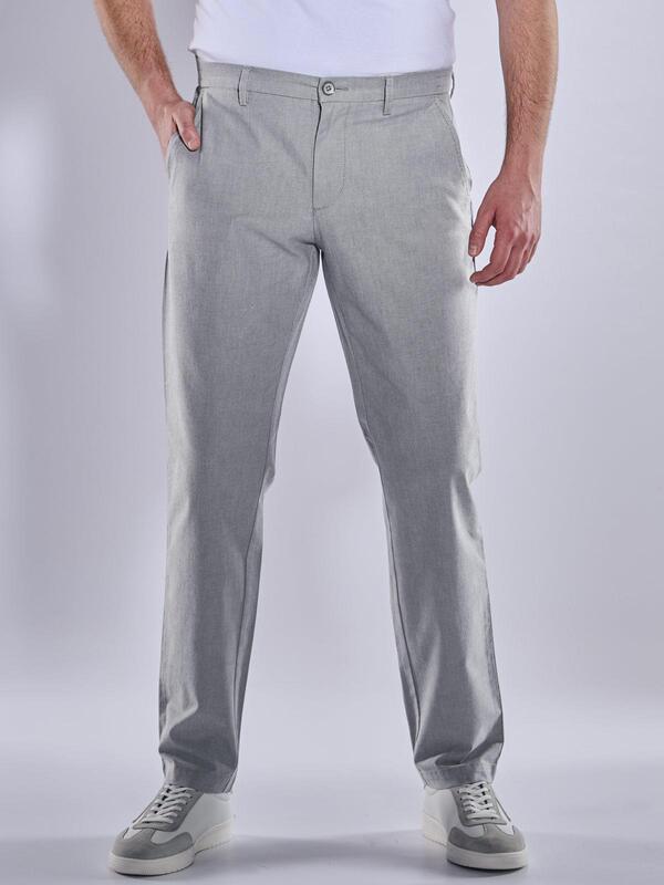 engbers Herren Chino regular grau uni von engbers