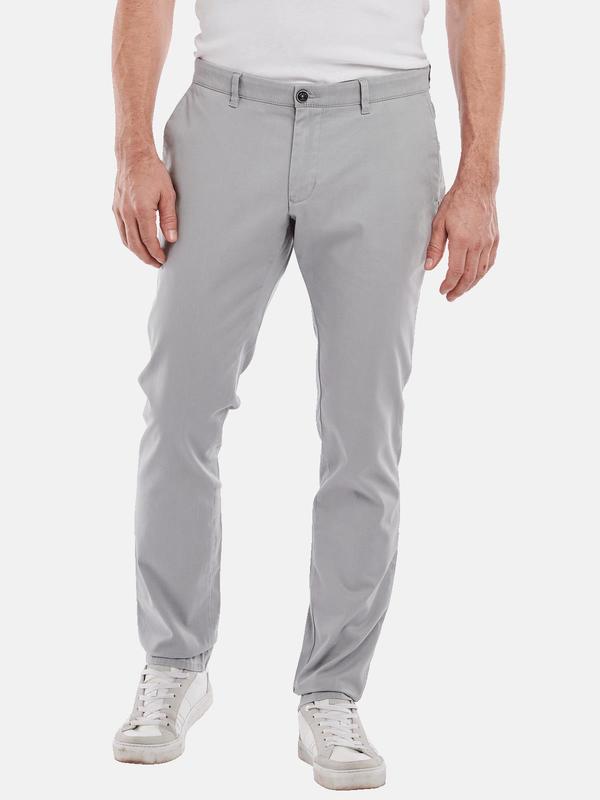 engbers Herren Chino regular grau uni von engbers