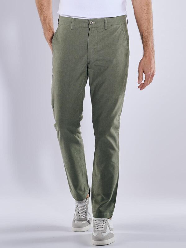 engbers Herren Chino regular grün uni von engbers