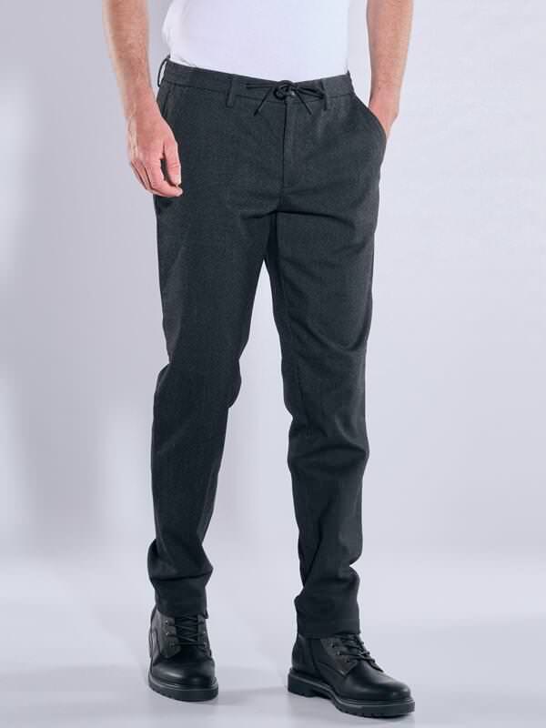 engbers Herren Chino slim fit Grau uni von engbers