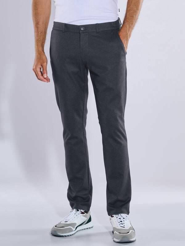 engbers Herren Chino slim fit Blau regular uni von engbers