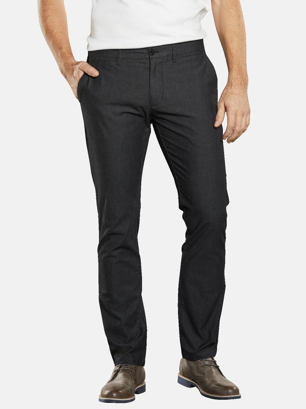 engbers Herren Chino slim fit grau uni von engbers