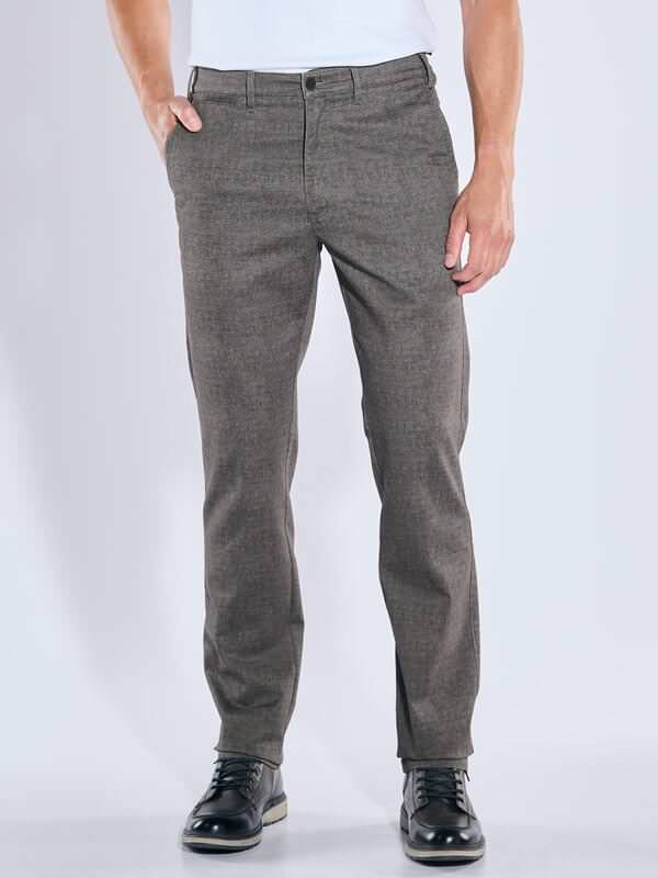 engbers Herren Chino regular Braun uni von engbers