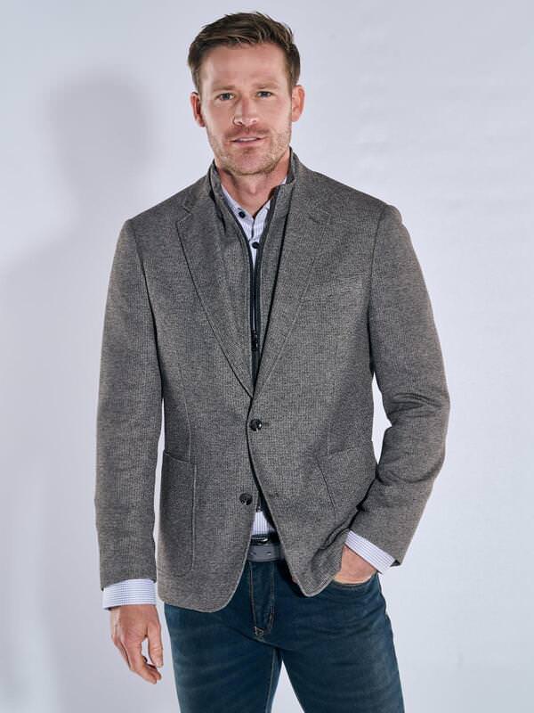 engbers Herren Sakko dezent gemustert Grau regular von engbers