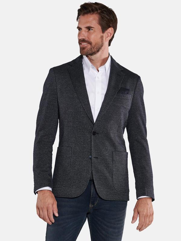 engbers Herren Freizeit-Sakko slim fit blau gemustert von engbers