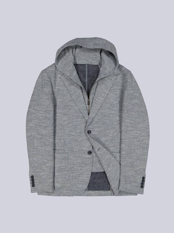 engbers Herren Freizeit-Sakko slim fit blau gemustert von engbers