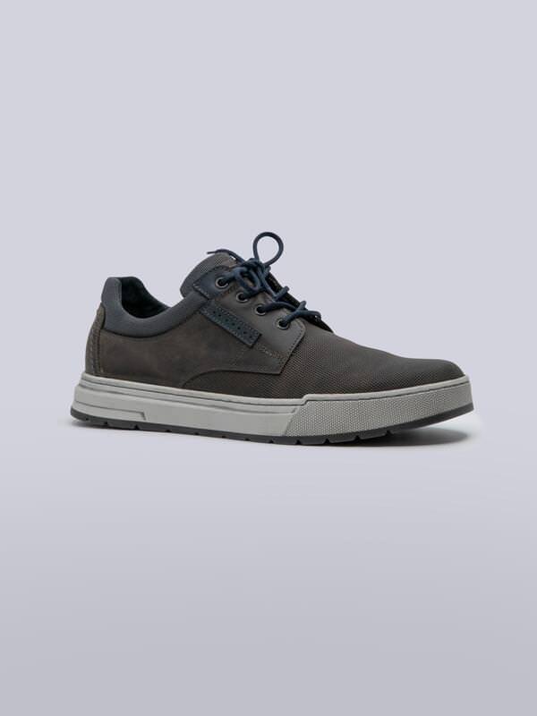 engbers Herren Halbschuh sportiv Grau regular uni von engbers