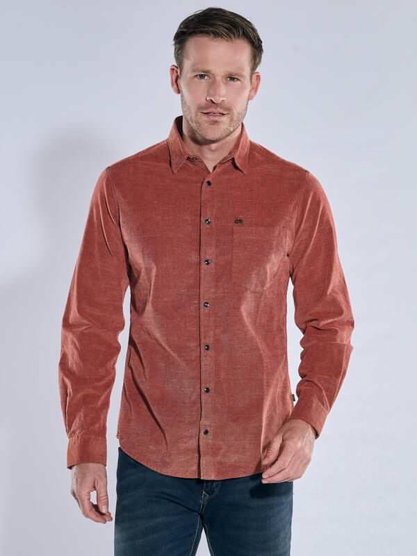 engbers Herren Hemd uni Orange regular Kent-Kragen von engbers
