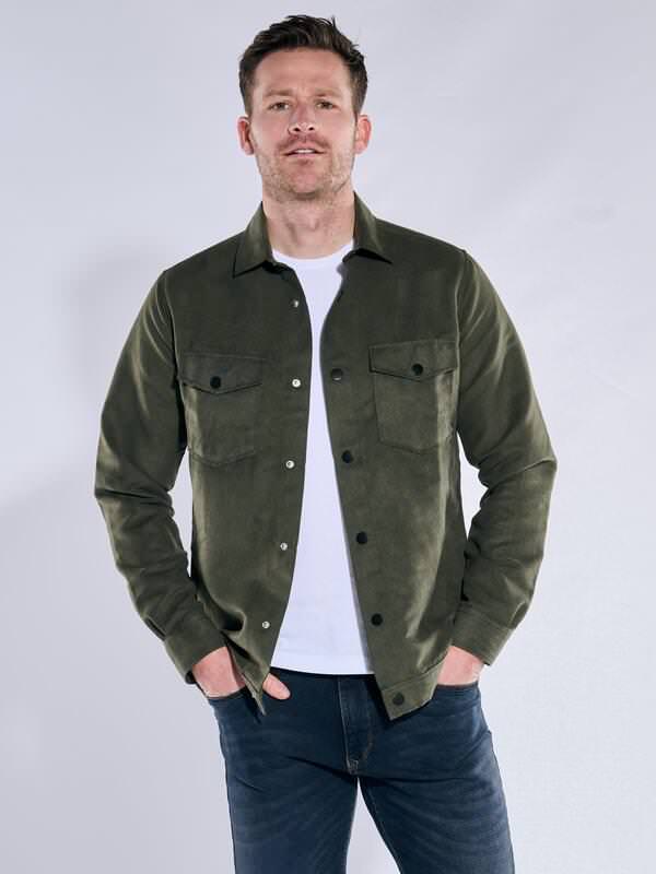 engbers Herren Hemd uni Grün regular Kent-Kragen von engbers