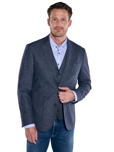 engbers Herren Anzug-Sakko strukturiert, 38142, Saphirblau in Größe 54 von engbers