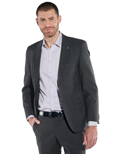 engbers Herren Anzugsakko Regular My Favorite, 39566, Anthrazit in Größe 56 von engbers