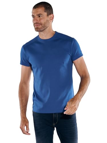 engbers Herren Basic-Shirt My Favorite Organic, 37301, Brilliantblau in Größe XL von engbers