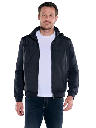 engbers Herren Herren Baumwoll-Jacke mit Kapuze, 37316, 37316, Saphirblau in Größe XL von engbers