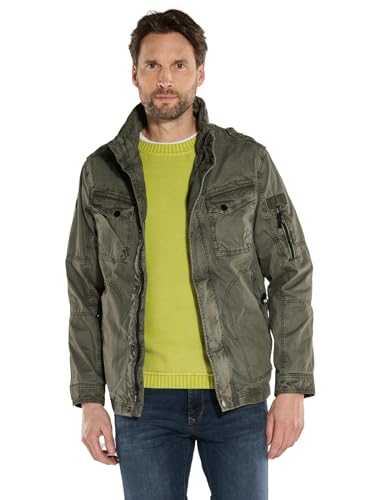 engbers Herren Herren Baumwoll-Jacke regular, 36176, 36176, Oliv in Größe 52 von engbers