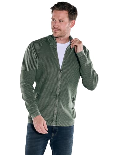 engbers Herren Cardigan Regular, 37355, Khaki in Größe XXL von engbers