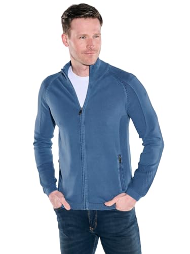engbers Herren Cardigan mit Troyerkragen, 38533, Mittelblau in Größe L von engbers