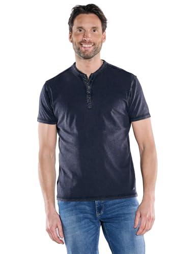 engbers Herren Herren Henley-Shirt Regular, 38644, 38644, Saphirblau in Größe XXL von engbers
