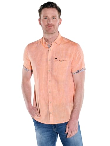 engbers Herren Herren Kurzarm-Hemd aus Leinen, 38360, 38360, Orange in Größe 6XL engbers Herren Herren Kurzarm-Hemd aus Leinen, 38360, 38360, Orange in Größe 6XL von engbers