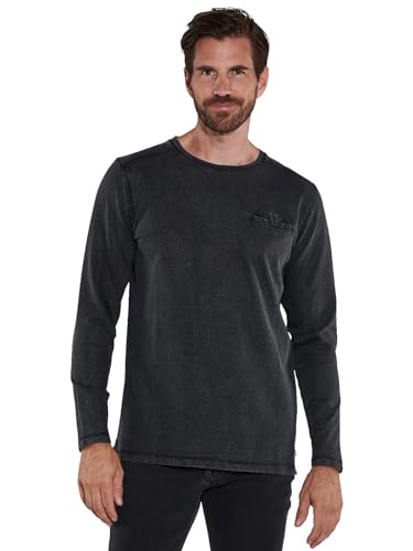 engbers Herren Herren Langarm-Shirt Uni, 35680, 35680, Schwarz in Größe 3XL von engbers