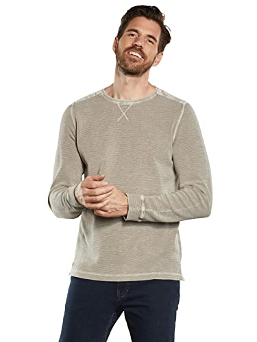 engbers Herren Herren Langarm-Shirt strukturiert, 34515, 34515, Braunbeige in Größe XL von engbers