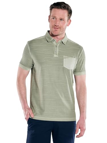 engbers Herren Herren Polo-Shirt meliert, 38453, 38453, Oliv in Größe XXL von engbers