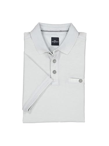 engbers Herren Herren Polo-Shirt strukturiert, Hellgrau, 38982, Hellgrau in Größe XXL von engbers
