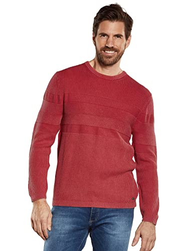 engbers Herren Herren Pullover strukturiert, 34319, 34319, Tomatenrot in Größe L von engbers