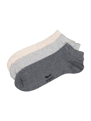 engbers Herren Herren Sneaker-Socke uni, 36908, 36908, Silbergrau in Größe 46 von engbers