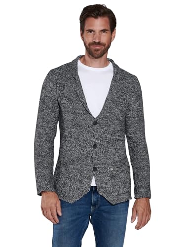 engbers Herren Strick-Sakko Regular, 36139, Grau in Größe 3XL von engbers