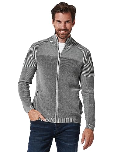 engbers Herren Herren Strickjacke Regular, 35337, 35337, Silbergrau in Größe L von engbers