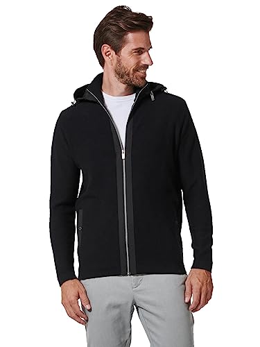 engbers Herren Herren Strickjacke Regular, 35410, 35410, Schwarz in Größe XL von engbers