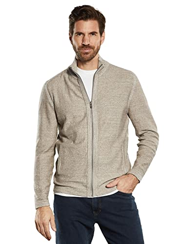 engbers Herren Herren Strickjacke strukturiert, 34288, 34288, Braunbeige in Größe S von engbers