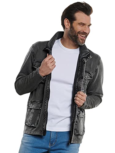 engbers Herren Herren Sweatjacke Stehbund authentisch gefärbt, 32704, 32704, Anthrazit in Größe M von engbers