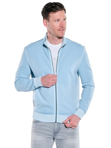 engbers Herren Herren Sweatjacke mit Stehkragen, Hellblau, 38913, Hellblau in Größe 4XL von engbers
