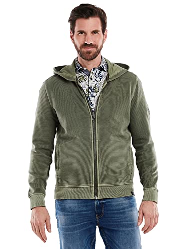 engbers Herren Herren Sweatjacke strukturiert, 35123, 35123, Khaki in Größe XL von engbers