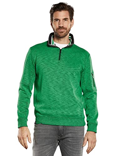 engbers Herren Herren Sweatshirt mit Stehkragen, 34349, 34349, Grasgrün in Größe 4XL von engbers