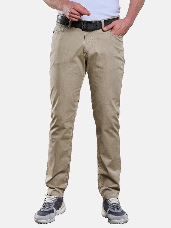 engbers Herren Hose 5-Pocket beige regular uni von engbers