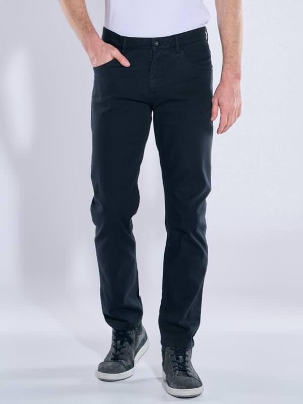 engbers Herren 5-Pocket-Hose regular Blau uni von engbers