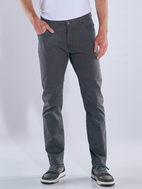 engbers Herren 5-Pocket Hose regular Grau uni von engbers