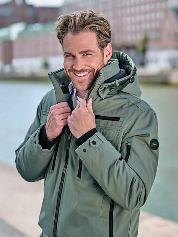 engbers Herren Funktionsjacke Grün regular uni von engbers