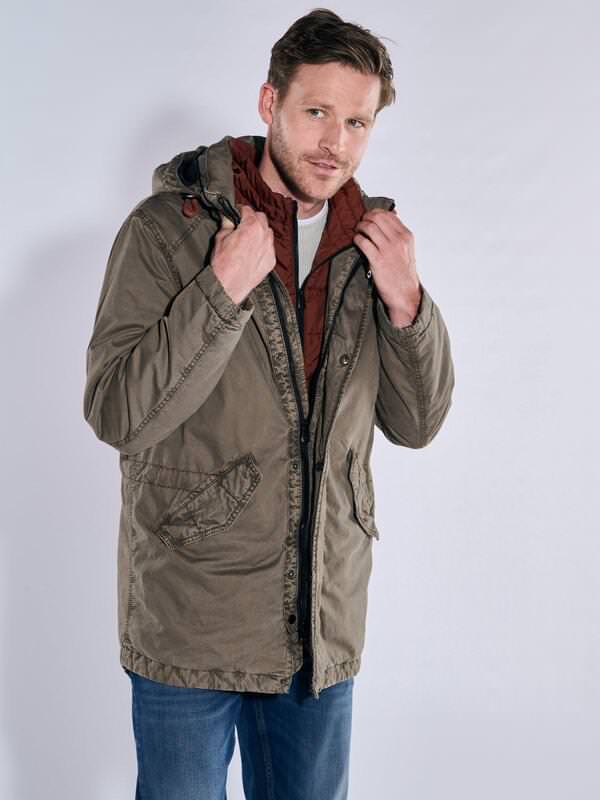 engbers Herren Jacke mit heraustrennbarem Inlet Braun regular uni von engbers