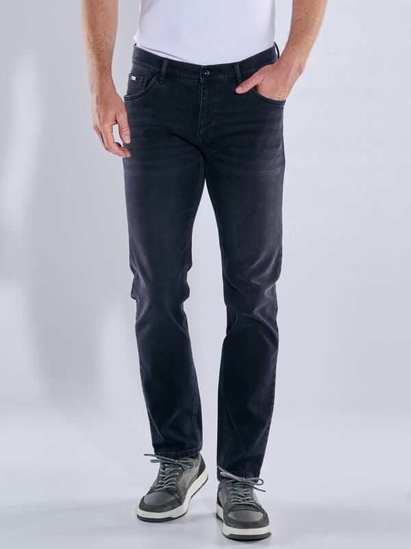 engbers Herren Super-Stretch-Denim regular Blau uni von engbers