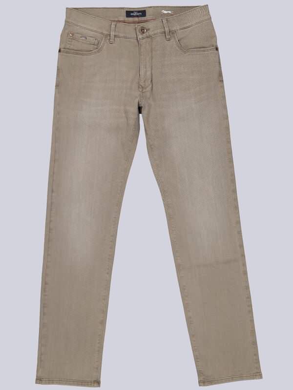 engbers Herren Jeans 5-Pocket Superstretch Braun regular uni von engbers