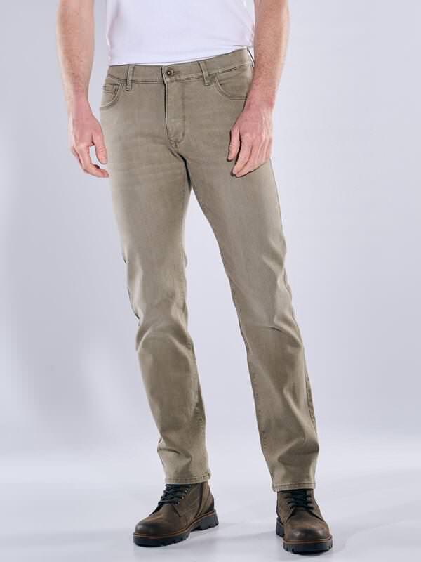 engbers Herren Jeans 5-Pocket Superstretch Braun regular uni von engbers