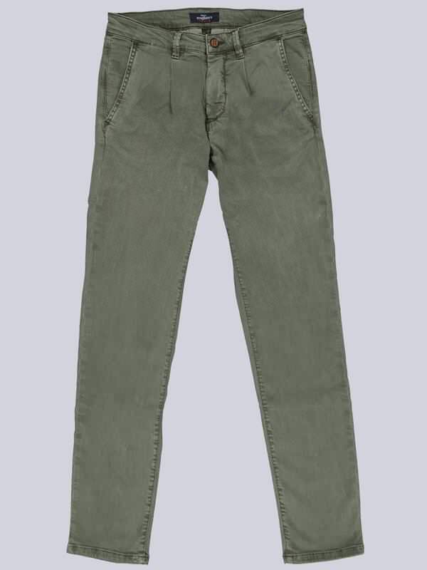 engbers Herren Jeans 5-Pocket Superstretch Grün regular uni von engbers